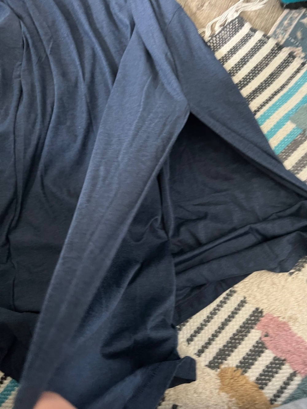Nwt Beyond Yoga Tank Dress Womens Small Blue Square Neck Midi Athleisure Summer - Picture 13 of 14